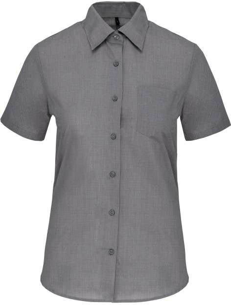 Kariban Judith > Ladies' Short-sleeved Shirt - grey