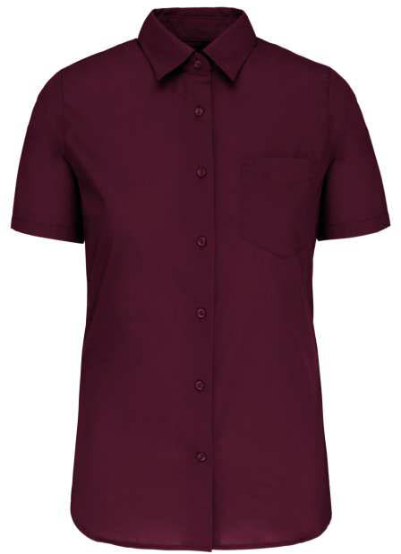 Kariban Judith Ladies' Short-sleeved Shirt - Kariban Judith Ladies' Short-sleeved Shirt - Maroon