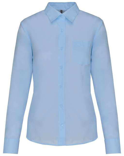Kariban Jessica > Ladies' Long-sleeved Shirt - modrá