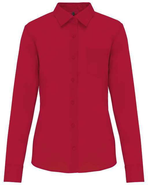 Kariban Jessica > Ladies' Long-sleeved Shirt - red
