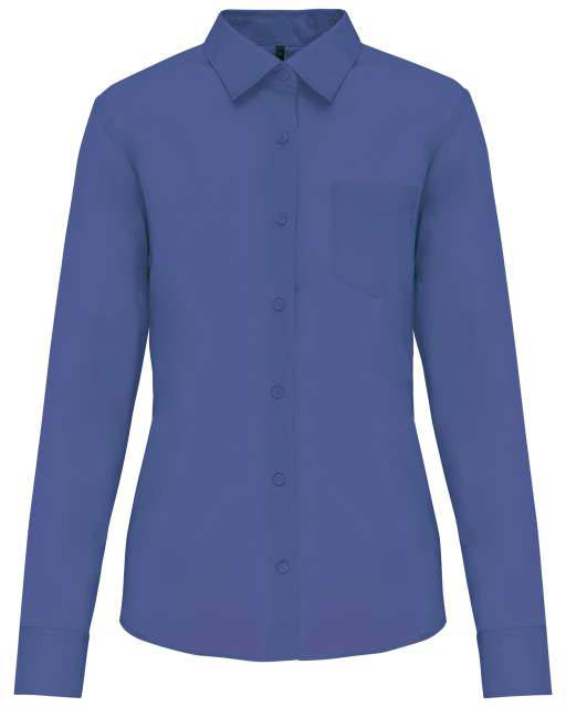 Kariban Jessica > Ladies' Long-sleeved Shirt - modrá