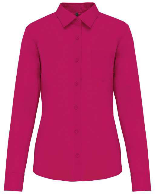 Kariban Jessica Ladies' Long-sleeved Shirt - Kariban Jessica Ladies' Long-sleeved Shirt - Heliconia