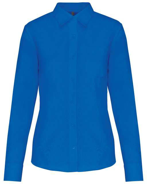 Kariban Jessica Ladies' Long-sleeved Shirt - modrá