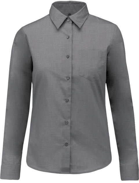 Kariban Jessica > Ladies' Long-sleeved Shirt - grey