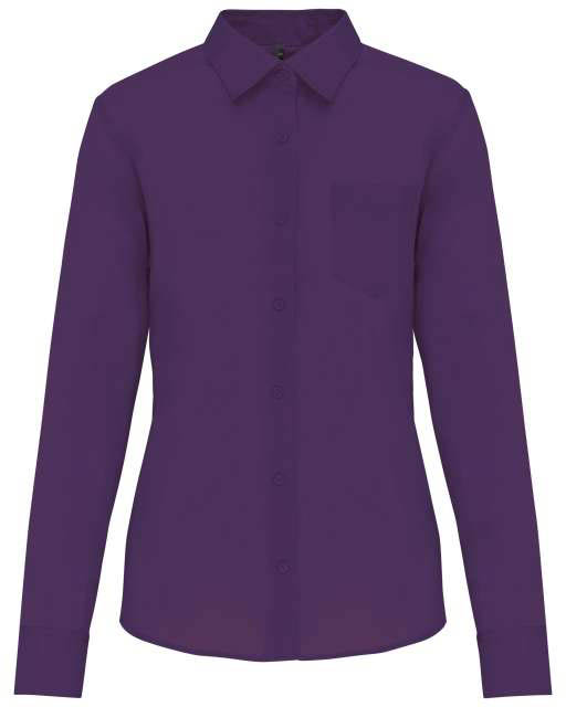 Kariban Jessica Ladies' Long-sleeved Shirt - Kariban Jessica Ladies' Long-sleeved Shirt - Purple