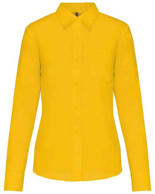 Kariban Jessica Ladies' Long-sleeved Shirt - žlutá