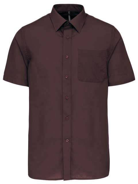 Kariban Ace - Short-sleeved Shirt - hnědá