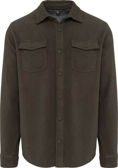 Kariban Sherpa-lined Fleece Overshirt - Kariban Sherpa-lined Fleece Overshirt - Forest Green