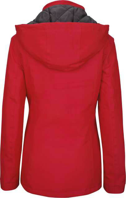 Kariban Ladies' Parka - red