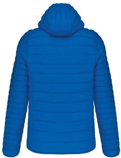 Kariban Men's Lightweight Hooded Padded Jacket - modrá