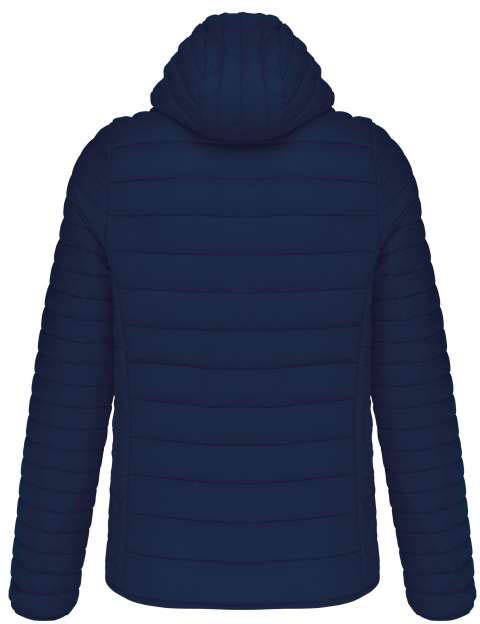 Kariban Men's Lightweight Hooded Padded Jacket - blue