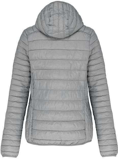 Kariban Ladies' Lightweight Hooded Padded Jacket - šedá