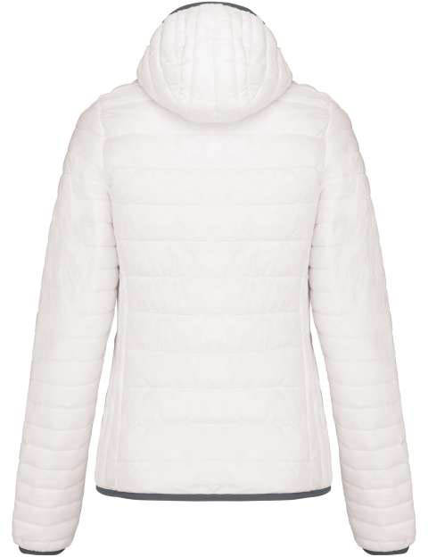 Kariban Ladies' Lightweight Hooded Padded Jacket - bílá