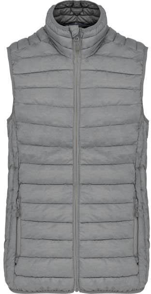 Kariban Ladies' Lightweight Sleeveless Fake Down Jacket - šedá