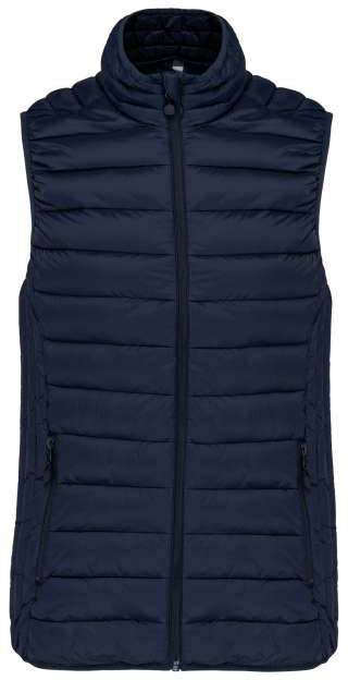 Kariban Ladies' Lightweight Sleeveless Fake Down Jacket - modrá