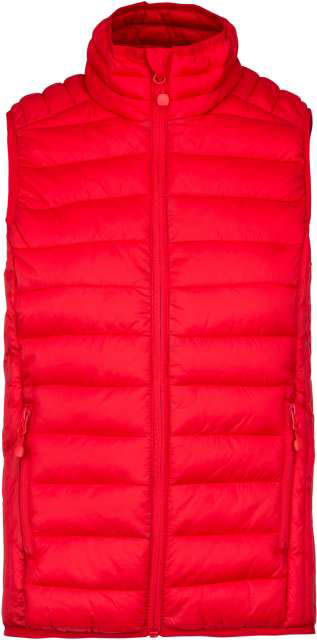 Kariban Kids' Lightweight Sleeveless Padded Jacket - červená