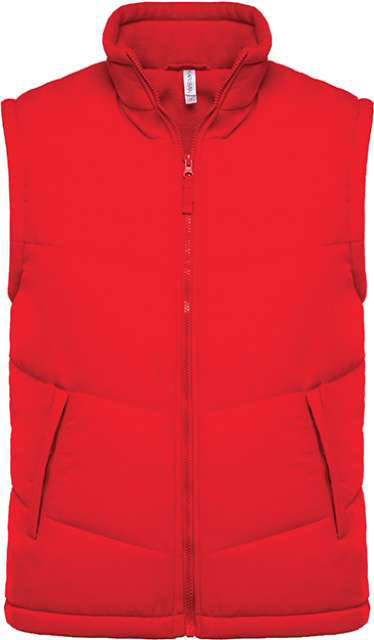 Kariban Fleece Lined Bodywarmer - červená