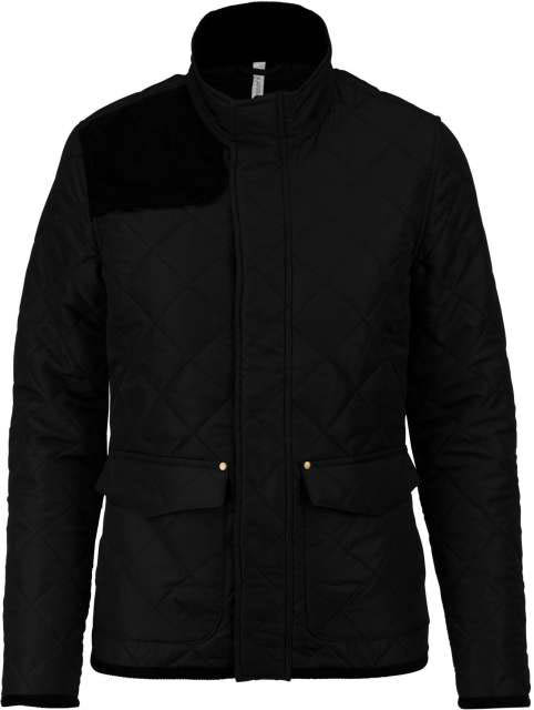 Kariban Ladies’ Quilted Jacket - čierna