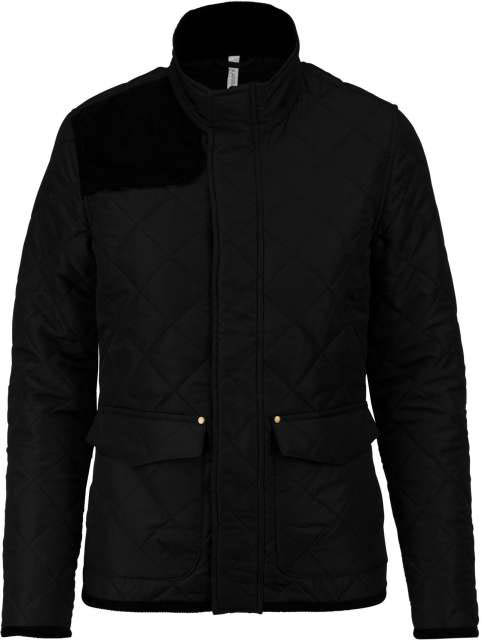 Kariban Ladies’ Quilted Jacket - Kariban Ladies’ Quilted Jacket - Black