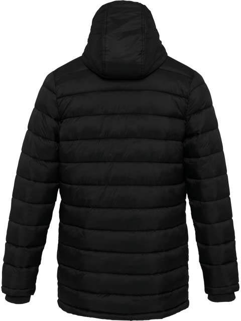 Kariban Men's Lightweight Hooded Padded Parka - Kariban Men's Lightweight Hooded Padded Parka - Black