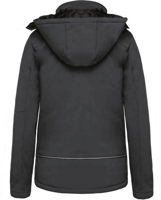 Kariban Ladies’ Hooded Softshell Lined Parka - šedá