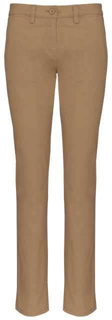 Kariban Ladies' Chino Trousers - Kariban Ladies' Chino Trousers - Old Gold