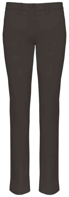 Kariban Ladies' Chino Trousers - Kariban Ladies' Chino Trousers - Charcoal