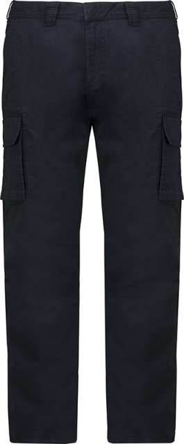 Kariban Men's Multipocket Trousers - modrá