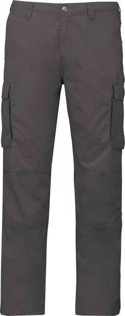 Kariban Men's Lightweight Multipocket Trousers - grey