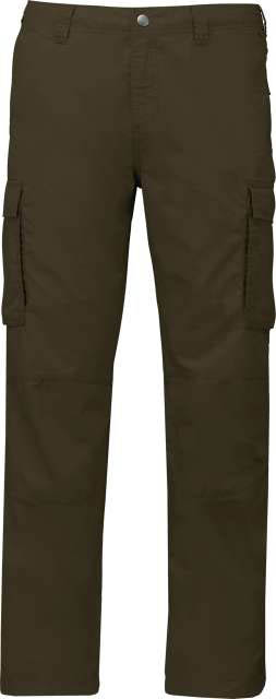 Kariban Men's Lightweight Multipocket Trousers - green