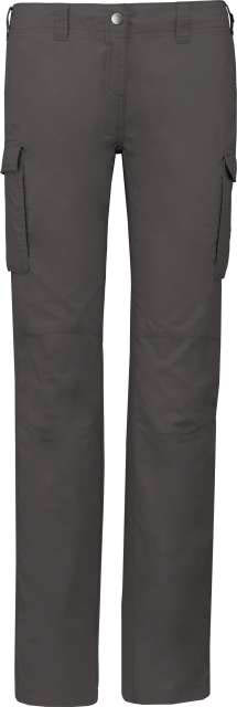 Kariban Ladies' Lightweight Multipocket Trousers - grey