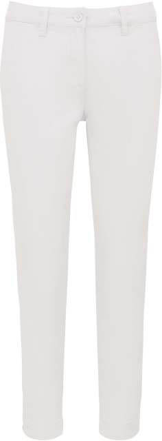 Kariban Ladies' Above-the-ankle Trousers - white