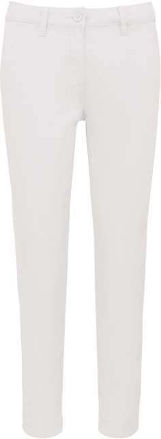 Kariban Ladies' Above-the-ankle Trousers - bílá