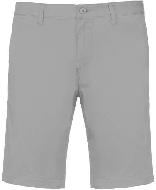 Kariban Men's Chino Bermuda Shorts - Kariban Men's Chino Bermuda Shorts - Ice Grey