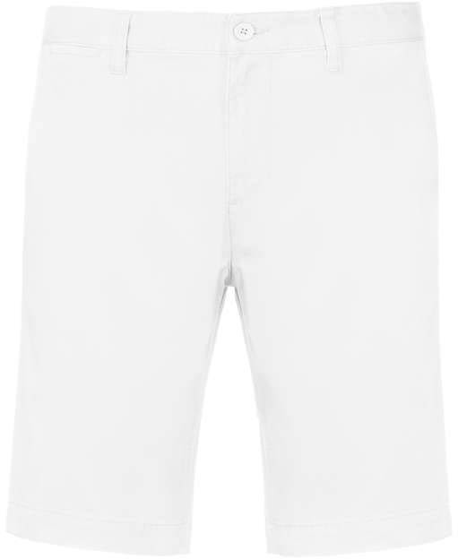 Kariban Men's Chino Bermuda Shorts - Kariban Men's Chino Bermuda Shorts - White