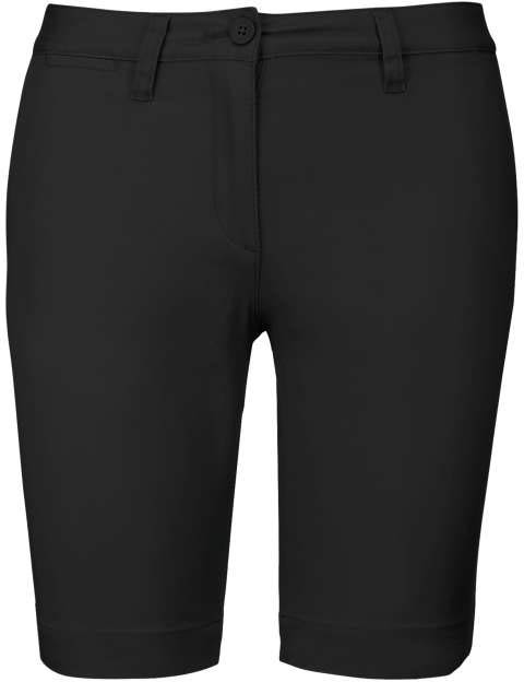 Kariban Ladies' Chino Bermuda Shorts - black