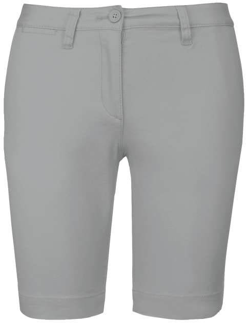 Kariban Ladies' Chino Bermuda Shorts - Kariban Ladies' Chino Bermuda Shorts - Ice Grey