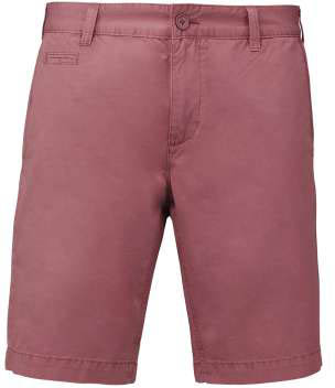 Kariban Men's Washed Effect Bermuda Shorts - Kariban Men's Washed Effect Bermuda Shorts - Garnet