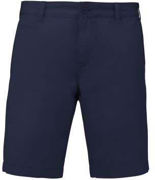 Kariban Men's Washed Effect Bermuda Shorts - modrá