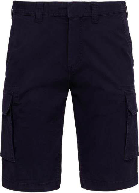 Kariban Men's Multipocket Bermuda Shorts - modrá