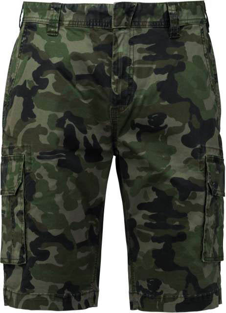 Kariban Men's Multipocket Bermuda Shorts - Kariban Men's Multipocket Bermuda Shorts - Camouflage