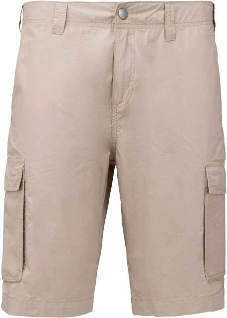 Kariban Men's Lightweight Multipocket Bermuda Shorts - hnědá