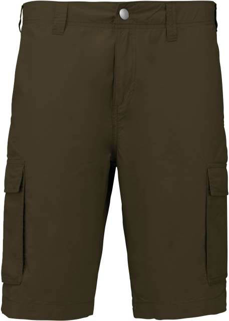 Kariban Men's Lightweight Multipocket Bermuda Shorts - green