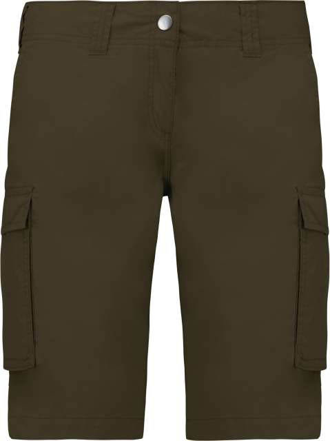 Kariban Ladies' Lightweight Multipocket Bermuda Shorts - Grün