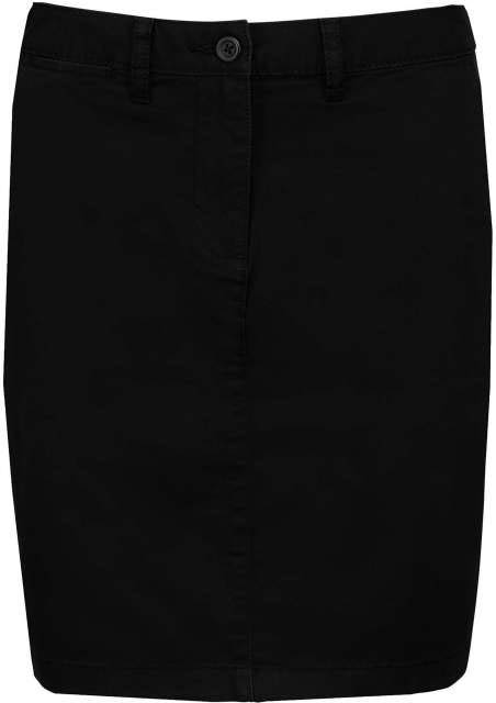 Kariban Chino Skirt - Kariban Chino Skirt - Black