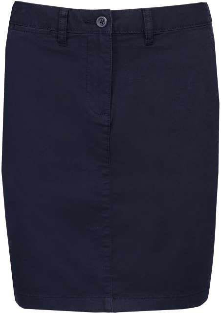 Kariban Chino Skirt - blue