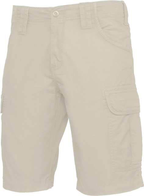 Kariban Multipocket Bermuda Shorts - Bräune