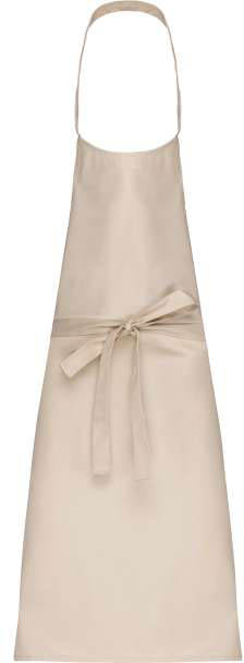 Kariban Polycotton Apron Without Pocket - hnedá