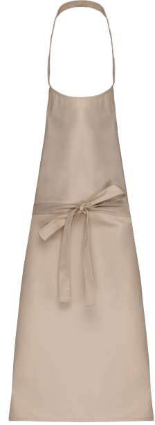 Kariban Polycotton Apron Without Pocket - brown