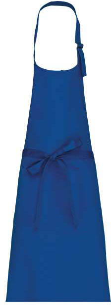 Kariban Polycotton Apron Without Pocket - modrá